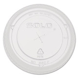 Straw-slot Cold Cup Lids, 9oz-20oz Cups, Clear, 100/pack
