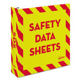 Heavy-duty Preprinted Safety Data Sheet Binder, 3 Rings, 1.5" Capacity, 11 X 8.5, Yellow/red Heavy-duty Preprinted Safety Data Sheet Binder, 3 Rings, 1.5" Capacity, 11 X 8.5, Yellow/red