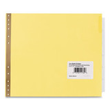 Insertable Clear Tab Dividers For Data Binders, 6-tab, 11 X 9 1/2