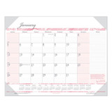 Recycled Breast Cancer Awareness Monthly Desk Pad Calendar, 22 X 17, 2021