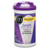 Antibacterial Wipes, 7.5 X 5, White, 300 Wipes/canister