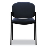 Vl606 Stacking Guest Chair Without Arms, Navy Seat/navy Back, Black Base