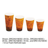 Foam Hot/cold Cups, 16oz, Brown/black, 1000/carton