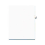 Preprinted Legal Exhibit Side Tab Index Dividers, Avery Style, 26-tab, I, 11 X 8.5, White, 25/pack