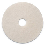 Polishing Pads, 17" Diameter, White, 5/ct