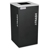 Kaleidoscope Collection Trash Receptacle, 24 Gal, Black