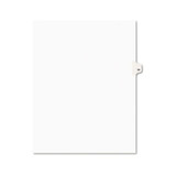 Preprinted Legal Exhibit Side Tab Index Dividers, Avery Style, 10-tab, 59, 11 X 8.5, White, 25/pack