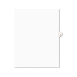 Preprinted Legal Exhibit Side Tab Index Dividers, Avery Style, 10-tab, 61, 11 X 8.5, White, 25/pack