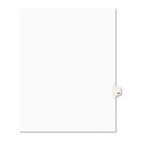 Preprinted Legal Exhibit Side Tab Index Dividers, Avery Style, 10-tab, 43, 11 X 8.5, White, 25/pack