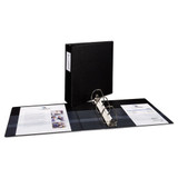 Durable Non-view Binder With Durahinge And Ezd Rings, 3 Rings, 3" Capacity, 11 X 8.5, Black