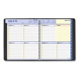 Quicknotes Weekly/monthly Planner, 10 X 8, Black, 2020-2021