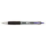 Signo 207 Retractable Gel Pen, 0.7mm, Purple Ink, Smoke/black/purple Barrel, Dozen
