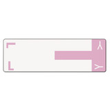 Alphaz Color-coded First Letter Combo Alpha Labels, L/y, 1.16 X 3.63, Lavender/white, 5/sheet, 20 Sheets/pack