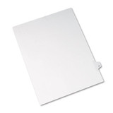 Preprinted Legal Exhibit Side Tab Index Dividers, Allstate Style, 10-tab, 21, 11 X 8.5, White, 25/pack