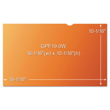 Gold Frameless Privacy Filter For 19" Widescreen Monitor, 16:10 Aspect Ratio