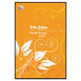 Coloredge Poster Frame, Clear Plastic Window, 24 X 36, Black