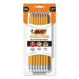 Evolution Pencil, Hb (#2), Black Lead, Yellow Barrel, 24/pack