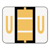 A-z Color-coded End Tab Filing Labels, U, 1 X 1.25, White, 500/roll