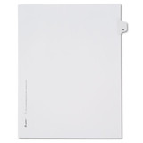 Preprinted Legal Exhibit Side Tab Index Dividers, Allstate Style, 26-tab, W, 11 X 8.5, White, 25/pack