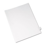 Preprinted Legal Exhibit Side Tab Index Dividers, Allstate Style, 26-tab, X, 11 X 8.5, White, 25/pack