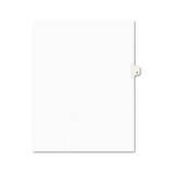 Preprinted Legal Exhibit Side Tab Index Dividers, Avery Style, 26-tab, J, 11 X 8.5, White, 25/pack