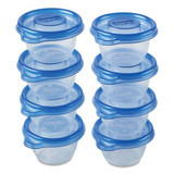 Mini Round Food Storage Containers, 4 Oz,  8/pack, 12 Packs/carton