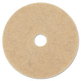 Natural Hog Hair Burnishing Floor Pads, 17" Diameter, 5/carton