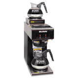 Vp17-2 Compact Two Burner Pourover Coffee Brewer, Stainless Steel, Black