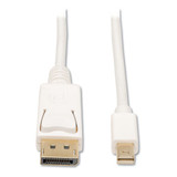 Mini Displayport To Displayport 4k @60hz Adapter, Mdp To Dp Cable (m/m), 10 Ft.