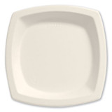 Bare Eco-forward Sugarcane Dinnerware, 6 7/10" Plate, Ivory, 125/pk