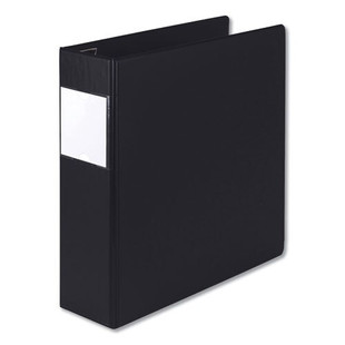 Earth's Choice Biobased Locking D-ring Reference Binder, 3 Rings, 3" Capacity, 11 X 8.5, Black