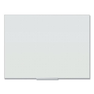 Floating Glass Ghost Grid Dry Erase Board, 48 X 36, White