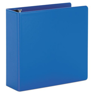 Superstrength Locking Slant-d Ring Binder, 3 Rings, 4" Capacity, 11 X 8.5, Blue