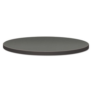 Self-edge Round Hospitality Table Top, 30" Dia., Steel Mesh/charcoal