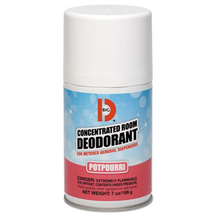 Metered Concentrated Room Deodorant, Potpourri Scent, 7 Oz Aerosol, 12/carton
