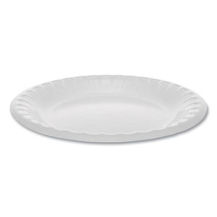 Laminated Foam Dinnerware, Plate, 6" Diameter, White, 1,000/carton