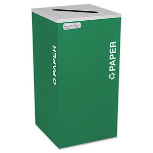 Kaleidoscope Collection Paper-recycling Receptacle, 24 Gal, Emerald Green