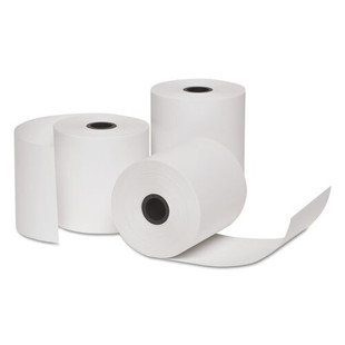 Bond Paper Rolls, 2.75" X 128 Ft, White, 10/pack