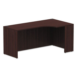 Alera Valencia Corner Credenza Shells, 65w X 35.38d X 29.5h, Right, Mahogany