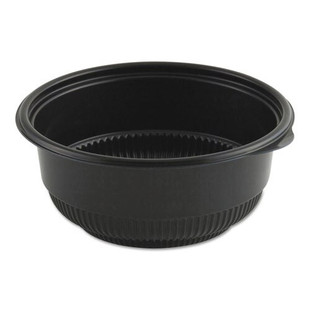 Microraves Incredi-bowl Base, 16 Oz, 5.75" Dia X 2.43"h, Black, 250/carton