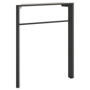 Manage Series Desk Leg, Steel, 2.25w X 23.5d X 28.5h, Ash