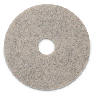 Combo Burnishing Pads, 19" Diameter, Tan, 5/ct