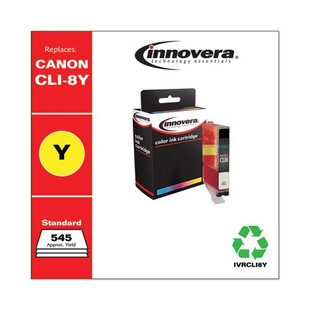 Remanufactured Yellow Ink, Replacement For Canon Cli8y (06232b002), 545 Page Yield