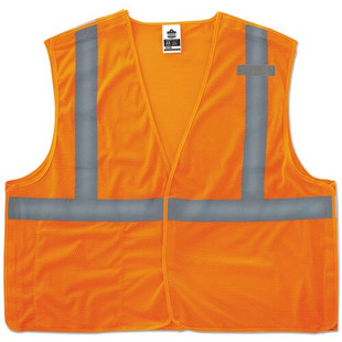 Glowear 8215ba Type R Class 2 Econo Breakaway Mesh Vest, Orange, L/xl