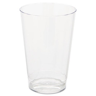 Classic Crystal Plastic Tumblers, 12 Oz, Clear, Fluted, Tall