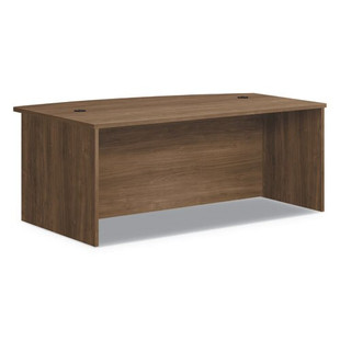 Foundation Bow Top Desk Shell, 72w X 42d X 29h, Pinnacle