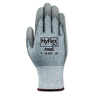 Hyflex 627 Light-duty Gloves, Size 10, Dyneema/lycra/polyurethane, Gy, 12 Pairs