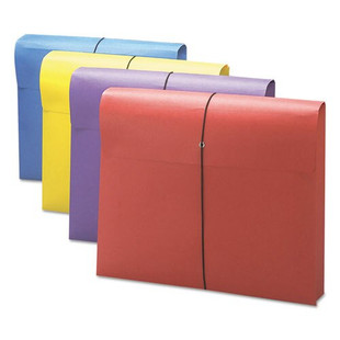 Expanding Wallet W/ Antimicrobial Product Protection, 2" Expansion, 1 Section, Letter Size, Assorted, 4/pack