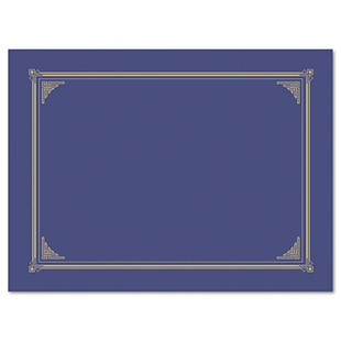 Certificate/document Cover, 12 1/2 X 9 3/4, Metallic Blue, 6/pack