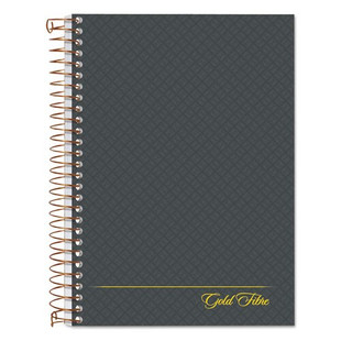 Gold Fibre Personal Notebooks, 1 Subject, Medium/college Rule, Designer Gray Cover, 7 X 5, 100 Sheets